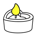 Love Candle White Wax