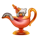 Genie Lamp Cat Spirit
