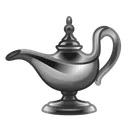 Genie Lamp Dark Silver