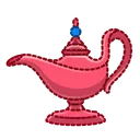 Genie Lamp Red Sketch