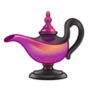Genie Lamp Sunset Rays