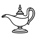 Genie Lamp White Sprite