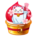 Whip Cupcake Maneki Neko