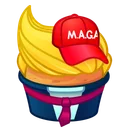 Whip Cupcake Trump Cake
