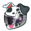 Neko Helmet Dalmatian