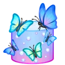 Mousse Cake Butterflies
