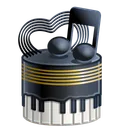Mousse Cake Sweet Music