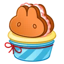Bunny Muffin Cookie Bun