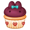 Bunny Muffin Dark Cherry