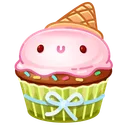 Bunny Muffin Ice Cream