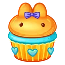 Bunny Muffin Orange Bliss