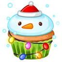 Bunny Muffin Snowman