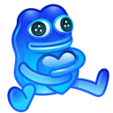 Plush Pepe Aqua Plush