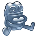 Plush Pepe Steel Frog