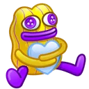 Plush Pepe Yellow Purp