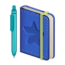 Star Notepad Blue Jeans