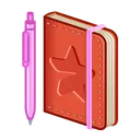 Star Notepad Crimson
