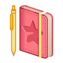 Star Notepad Hot Pink