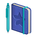 Star Notepad Indigo