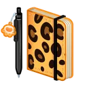 Star Notepad Leopard