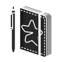 Star Notepad Negative