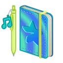 Star Notepad Pearlescent