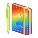 Star Notepad Rainbow