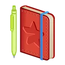 Star Notepad Red Cover