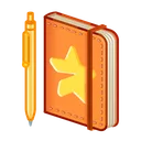 Star Notepad Tangerine