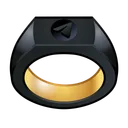 Signet Ring Obsidian
