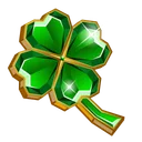 Clover Pin Kelly Green