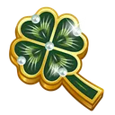 Clover Pin Peacock