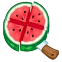 Clover Pin Watermelon