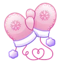 Snow Mittens Carnation