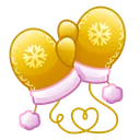 Snow Mittens Champagne