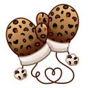 Snow Mittens Cheetah