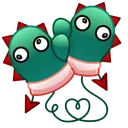Snow Mittens Dinosaurs