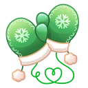 Snow Mittens Evergreen