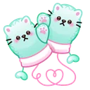 Snow Mittens Kitten-Mittens