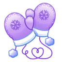 Snow Mittens Mauvelous