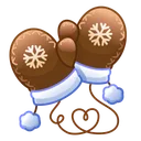 Snow Mittens Mocha