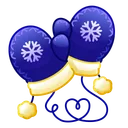 Snow Mittens Twilight
