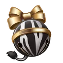 Sleigh Bell Golden Zebra
