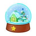 Snow Globe Choco Waffle