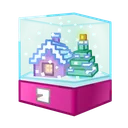 Snow Globe Crimson Cabin