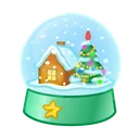 Snow Globe Green Villa