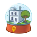 Snow Globe Happy Town
