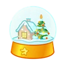 Snow Globe Orange Tale
