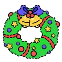 Winter Wreath Coloring Book