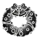 Winter Wreath Negative